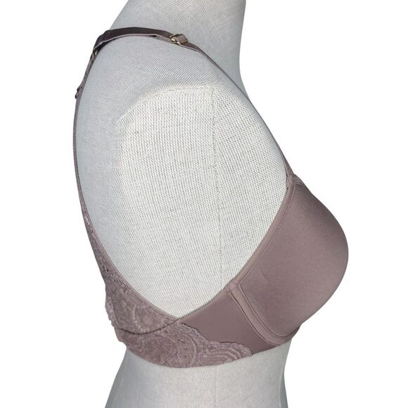 ThirdLove Lace Racerback Bra sz 36C / 38B Taupe Tan Underwire Smooth Cup - Picture 5 of 6